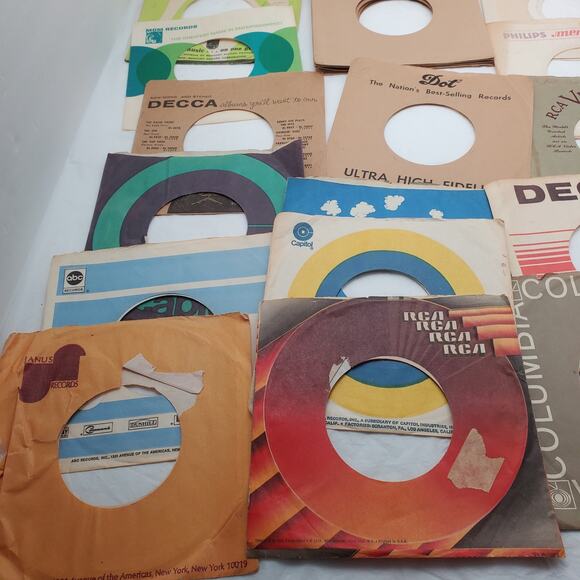 Lot of 35 45 rpm 50's-60's 7” Vinyl Paper Covers - Picture 4 of 7
